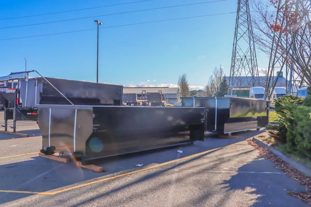 Roll-off dumpster ready for waste disposal at job site for Estate Cleanout Dumpster Rental in Bogota